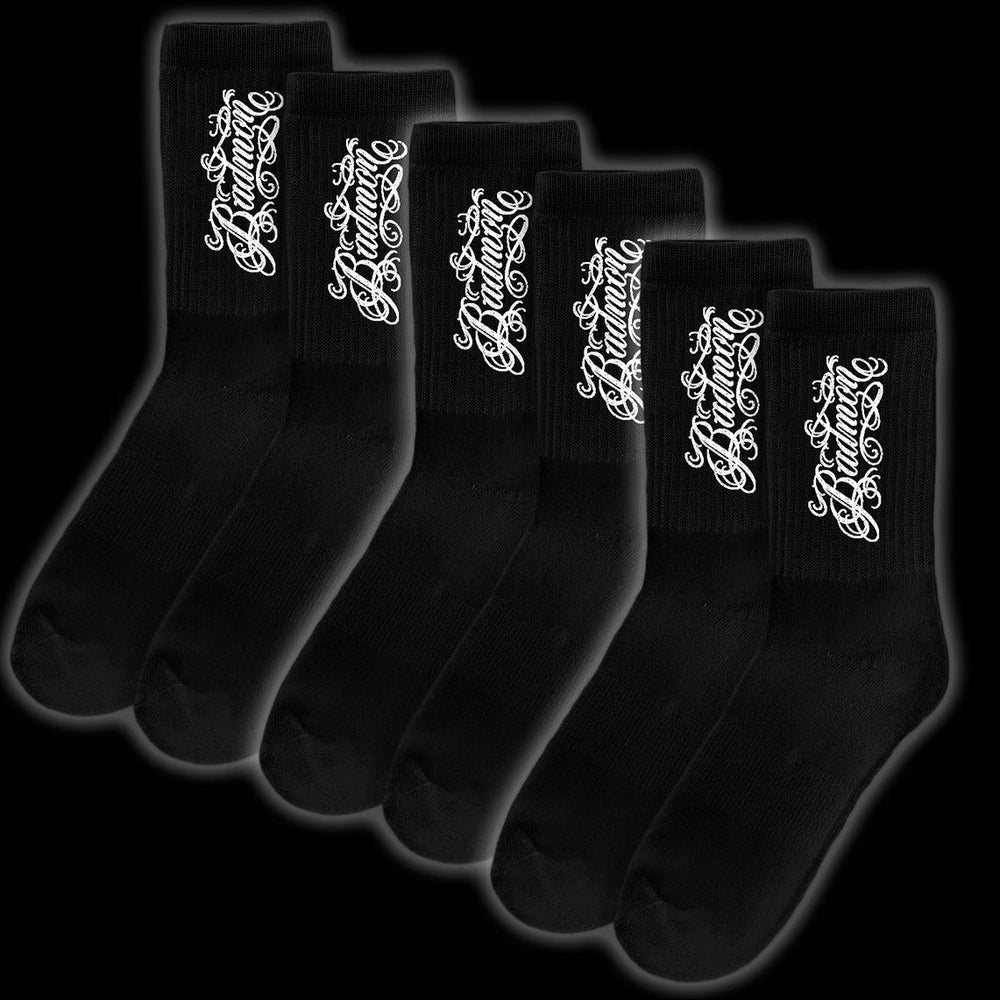 3-PACK SCRIPT SOCKS