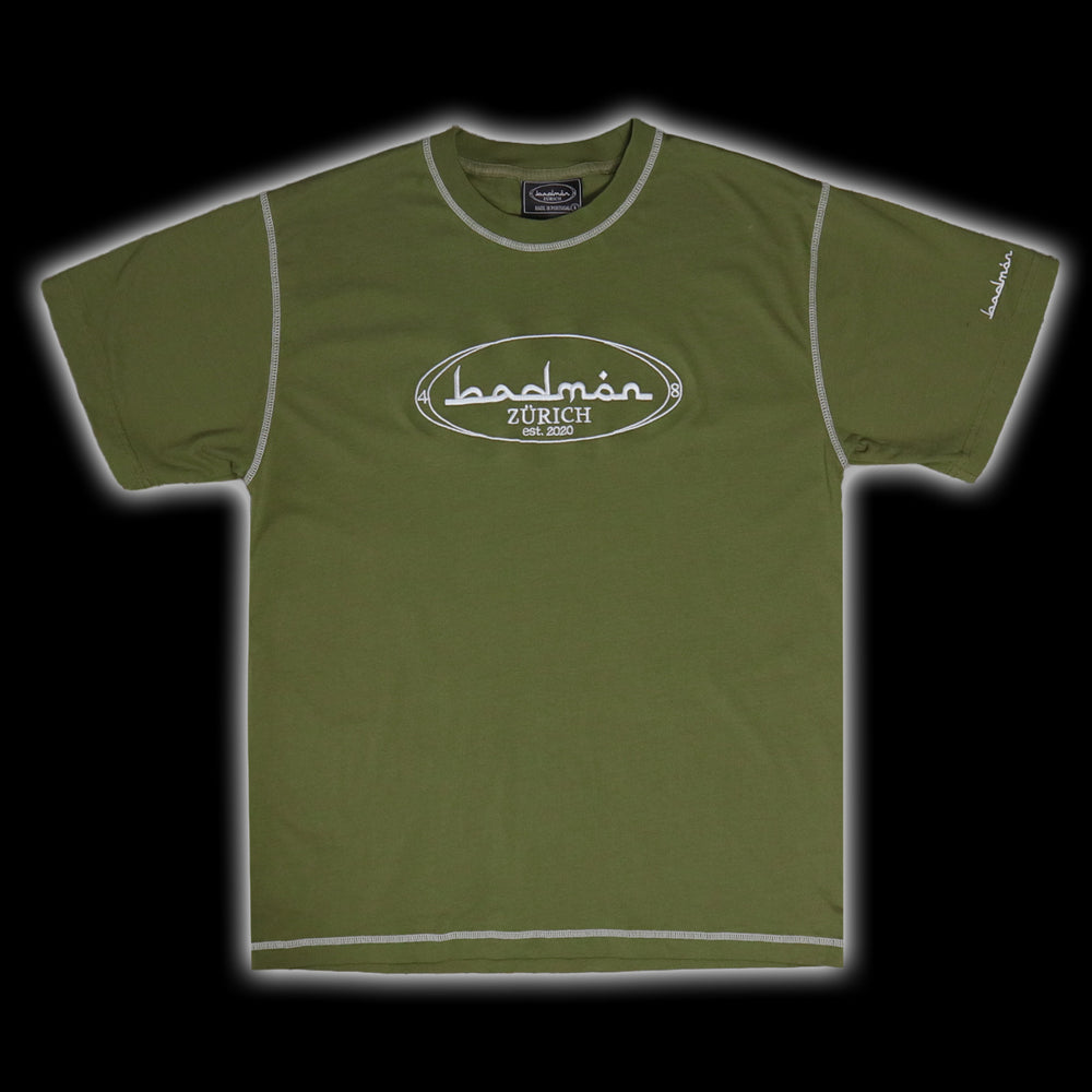 CONTRAST STITCHED T-SHI